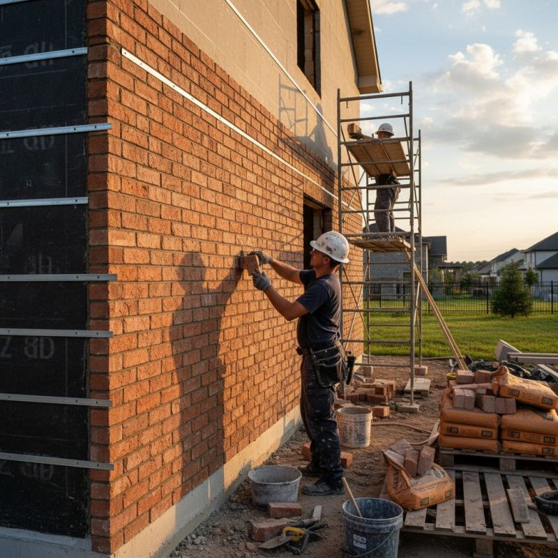 Brick Columns Installation detail