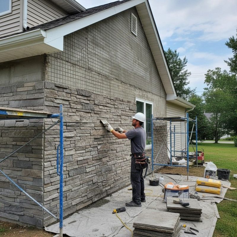 Stone Cladding Installation